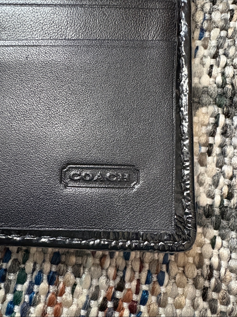 Coach Black Signature Continental Wallet - Picture 5 of 13